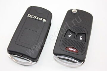 Dodge Додж ключ выкидной 2 кнопки заготовка болванка купить 2 + 1 кнопки 