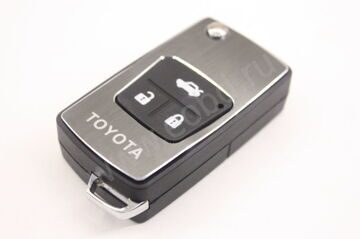 Выкидной ключ Toyota Тойота Camry Corolla  Avensis Камри Королла Авенсис 3 кнопки  №4